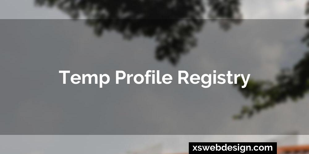 Temp profile registry